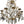 Load image into Gallery viewer, Mid-20th Century Italian Wrought-Iron Chandelier with Rock Crystal