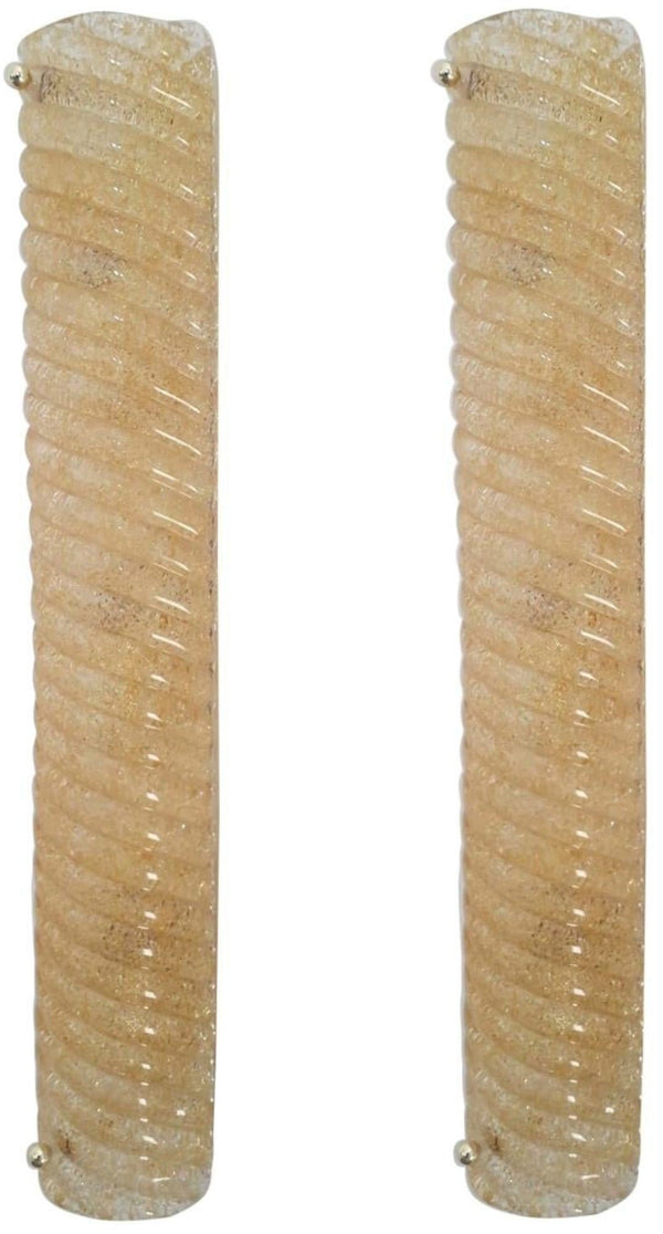 Set of Six Canale Sconces by Barovier e Toso. Italy, 1960's.