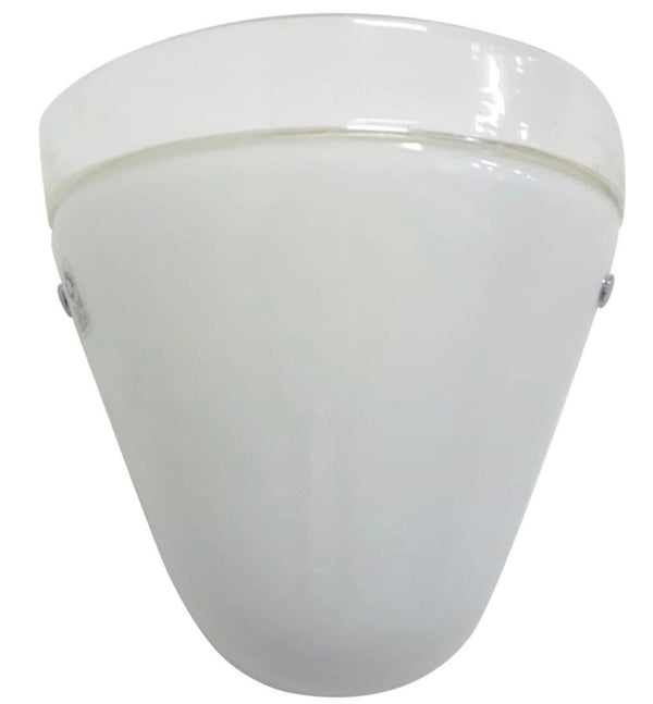 Set of Twelve Milky White Murano Glass Sconces by Leucos. Italy, 1960's.