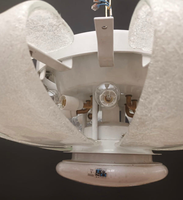 Vintage Murano Graniglia Glass Flush Mount by Aureliano Toso. Italy, 1960's.