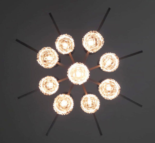 Vintage Italian Chandelier/Pendant by Gaetano Sciolari, Italy, 1970's.
