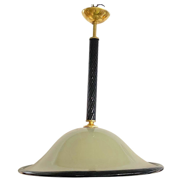 Set of Three "Sombrero" Murano Glass Chandeliers by Barovier e Toso, Italy 1970s