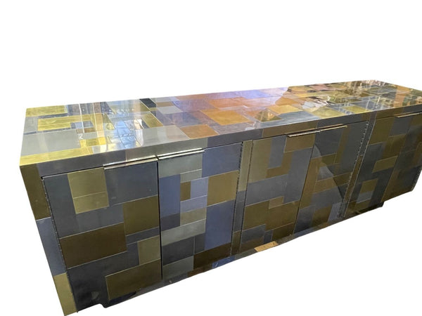 Signed Paul Evans for Directional 'Cityscape' PE 200 Sideboard, Circa 1975.