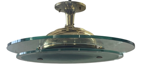 Italian Flush Mount / Pendant Attributed to Max Ingrand for Fontana Arte, 1960's