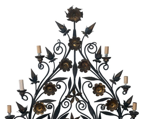 Monumental Pair of Italian Girandoles (Tree‑Form Candelabra) Mid‑20th Century.