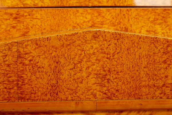 19th Century Biedermeier Secretary Desk in Maple Burl