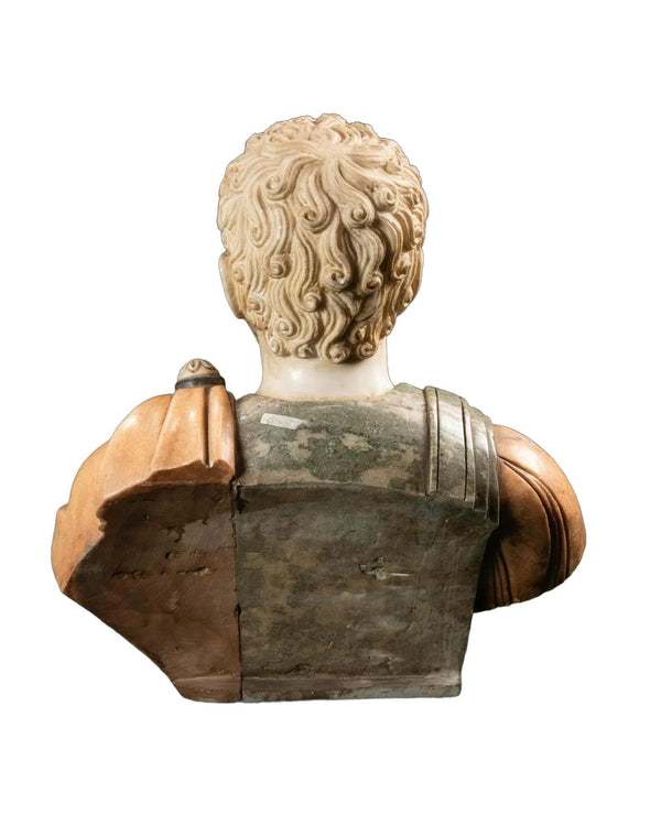 Early 20th Century Italian Marble Bust of Roman Emperor Caracalla