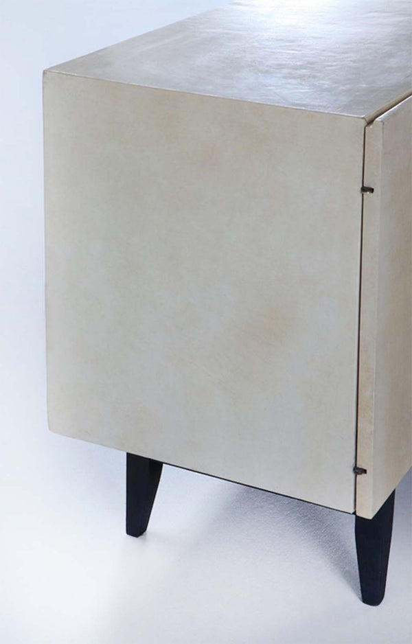 Mid-Century Sideboard in Parchment with Ebonized Base, c. 1960's