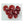 Load image into Gallery viewer, Set of Five Red Murano Glass Sconces Designed by Vistosi, Italy, 1980's.