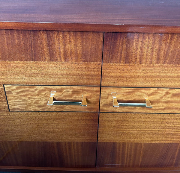 Beautiful Newly Refinished French Mahogany Sideboard/Credenza, Circa 1960's.