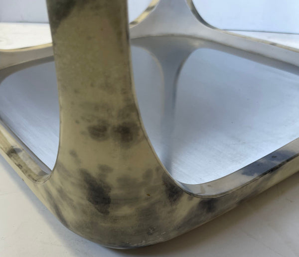 Chic Pair of Parchment Side Tables. Italy, 1970's.