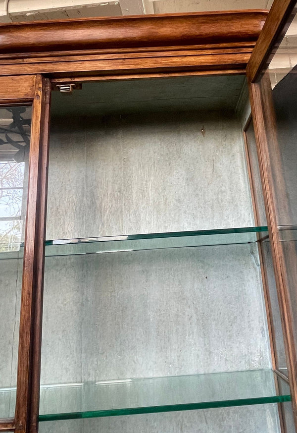 French Wood & Glass Display Cabinet, 20th Century.