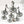 Load image into Gallery viewer, Vintage Italian Chandelier w/ Chrome & Murano Glass by Sciolari