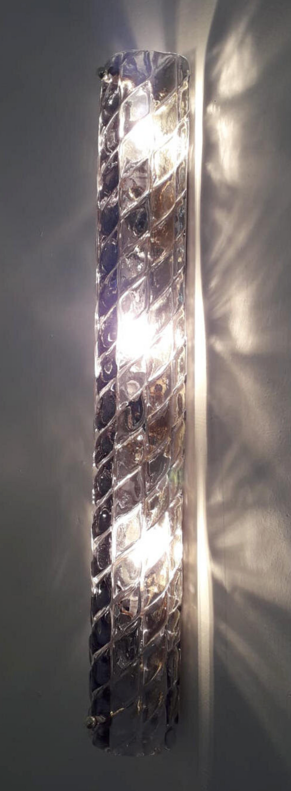 Set of Five Canale Murano Glass Sconces by Barovier e Toso. Italy, 1960's