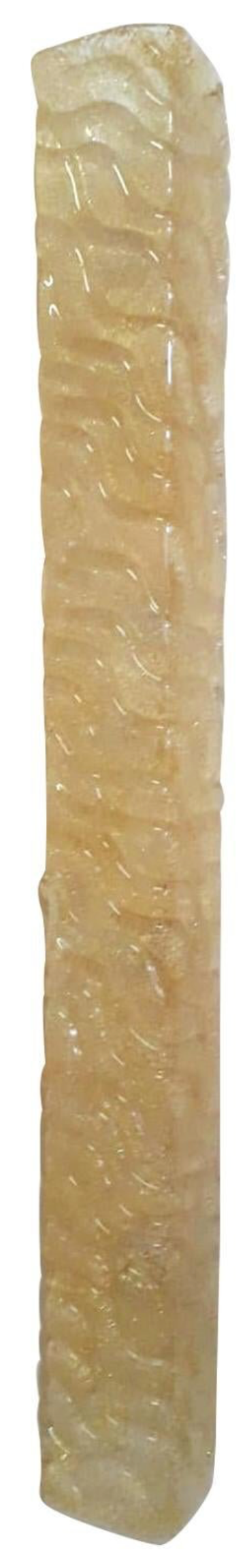 Set of Three Long Canale Amber Sconces by Barovier e Toso, Italy, 1960's.