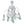 Load image into Gallery viewer, Venetian Opaline and Blue Chandelier by Galliano Ferro, 1950's.
