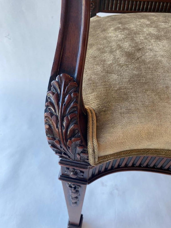 Set of Twelve 19th Century English Edwardian Mahogany Dining Chairs