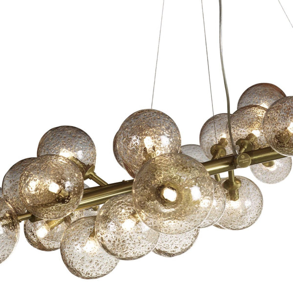 Hand-Blown Murano Glass Mimosa Chandelier Signed by Maestro Alberto Donà.