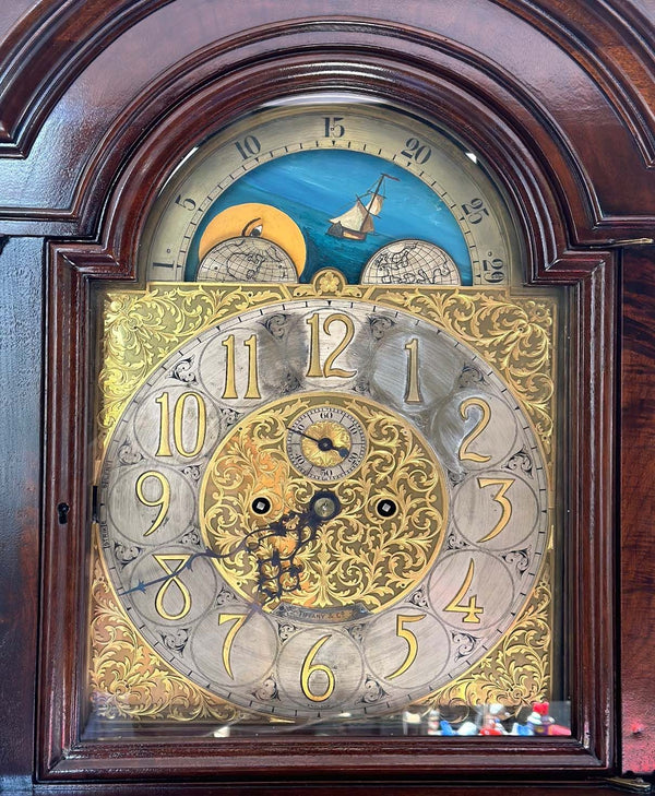J.J. Elliot Mahogany Grandfather Clock for Tiffany & Co. (c. 1915)