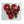 Load image into Gallery viewer, Set of Five Red Murano Glass Sconces Designed by Vistosi, Italy, 1980's.