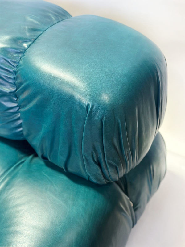 Colorful Four-Piece Camaleonda Leather Sofa by Mario Bellini for B&B Italia.