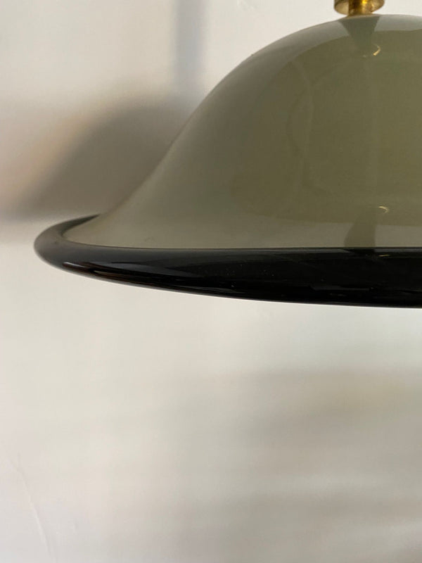 Set of Three "Sombrero" Murano Glass Chandeliers by Barovier e Toso, Italy 1970s