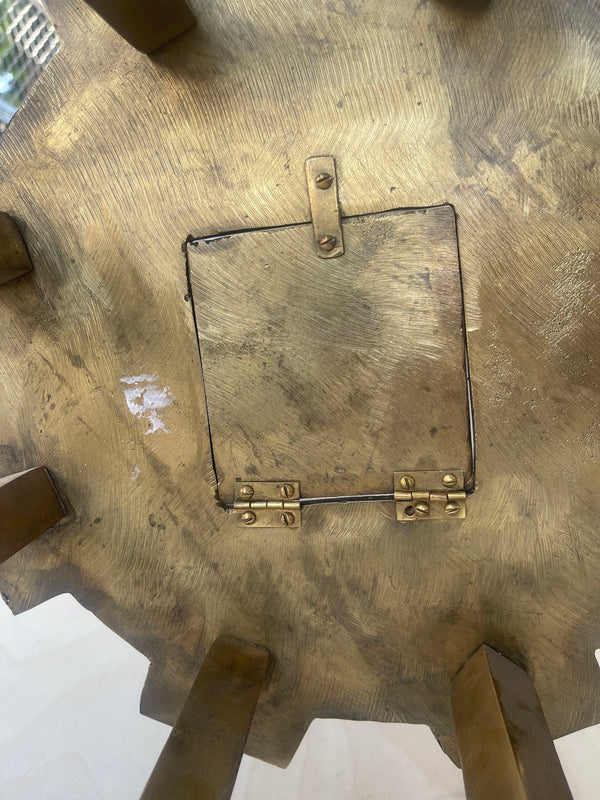 Pair Early 20th Century American Victorian Bronze Spiked Lantern Sconces w Glass