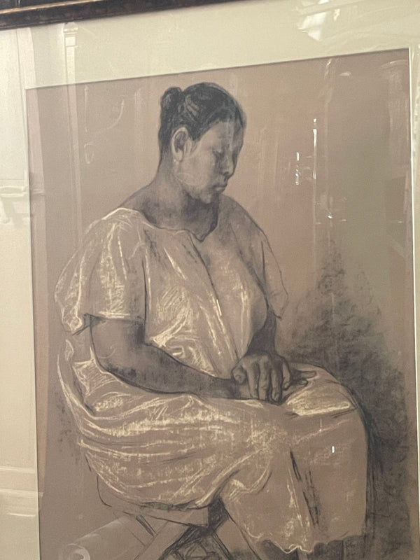 Francisco Zúñiga Offset Reproduction Part of 20 Drawings Portfolio, Martha 1974.