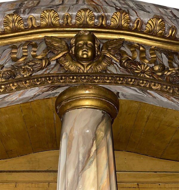 Monumental Mid-19th Century French Painted and Gilded Bibliothèque / Bookcase