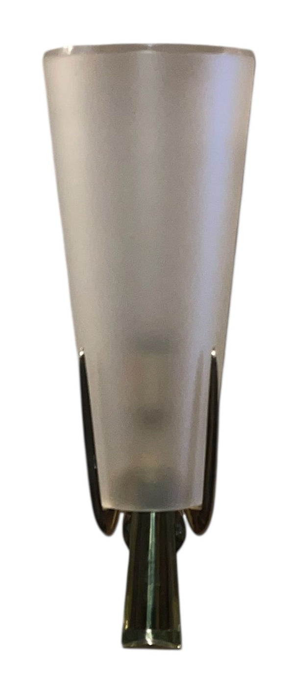 Set of Four Rare Sconces by Max Ingrand for Fontana Arte, Italy, 1959.