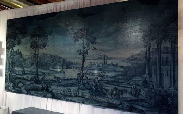 19th Century Panoramic French Pastoral Oil Painting