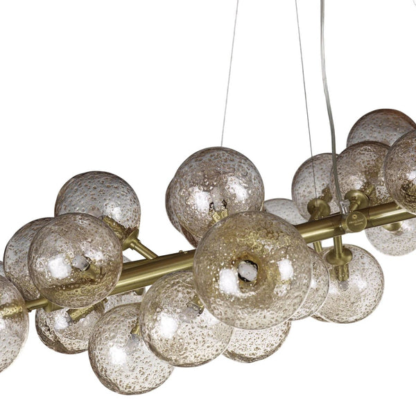 Hand-Blown Murano Glass Mimosa Chandelier Signed by Maestro Alberto Donà.