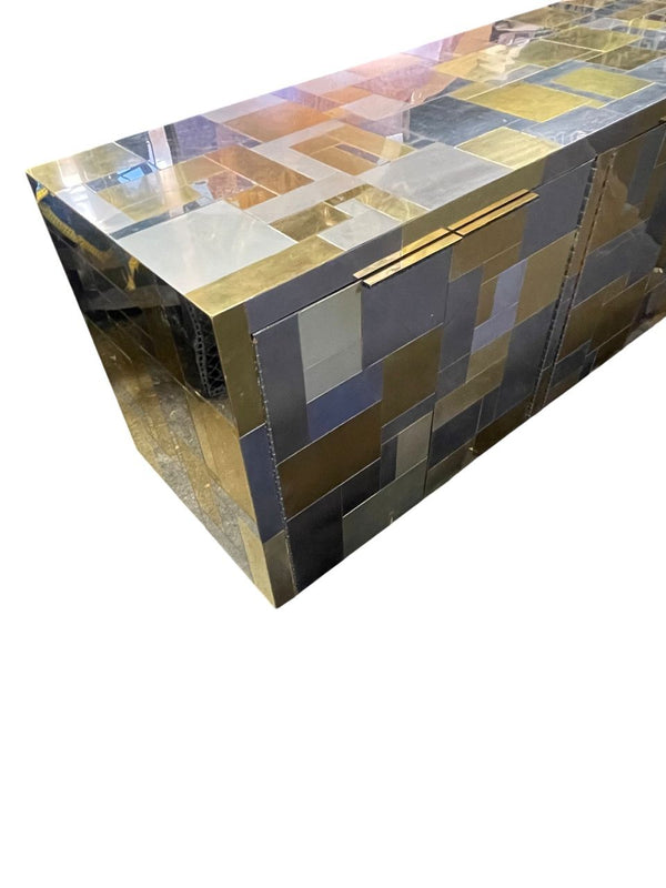 Signed Paul Evans for Directional 'Cityscape' PE 200 Sideboard, Circa 1975.