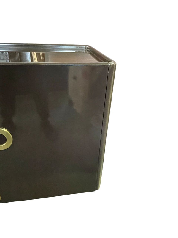 Large Lacquered and Brass-Mounted Credenza by Pierre Cardin. Circa 1960's.