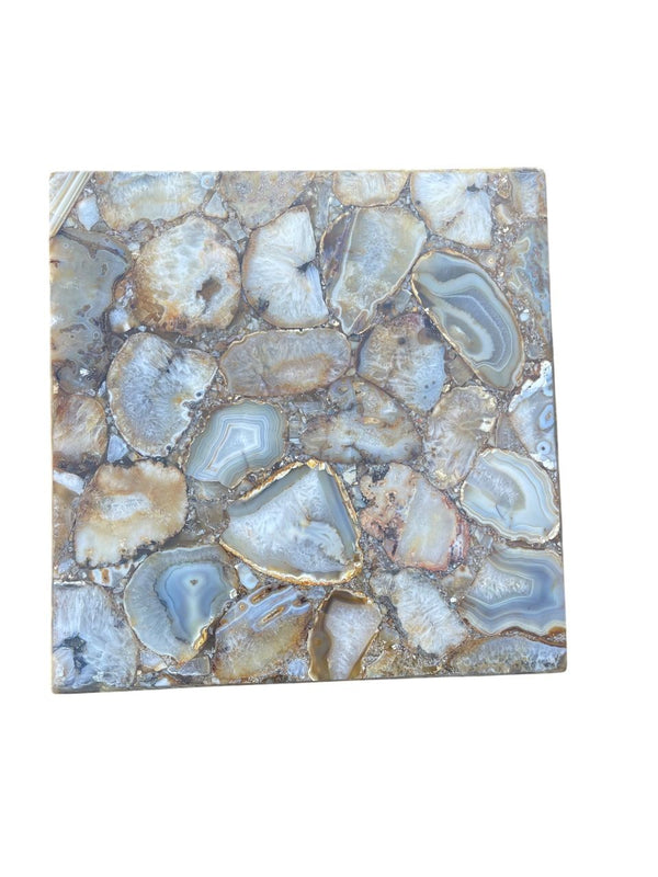 20th Century Illuminated Agate Column Pedestal