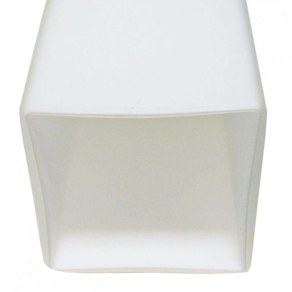 Set of Eight Italian Modern Sconces w/ White Murano Glass on Brass, 1990s