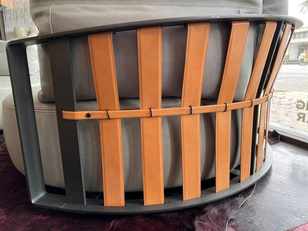 Pair of Scarlett Poltrona Frau Chair Designed by Jean-Marie Massaud. Italy, 2015