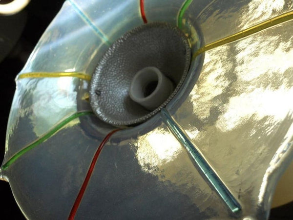 Set of Four Multicolor Murano Glass Wall Sconces by Leucos, Italy, 1970's.