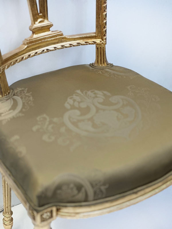 Pair of French Giltwood Accent Chairs, c. 1910's