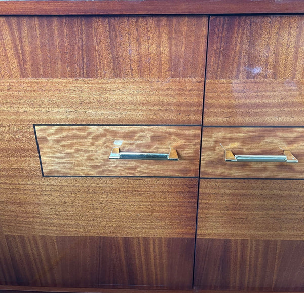 Beautiful Newly Refinished French Mahogany Sideboard/Credenza, Circa 1960's.