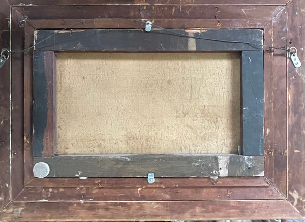 19th Century Oil on Canvas Seascape with Lighthouse.