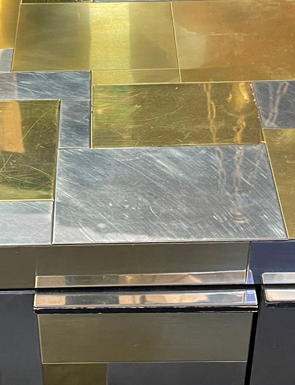 Signed Paul Evans for Directional 'Cityscape' PE 200 Sideboard, Circa 1975.