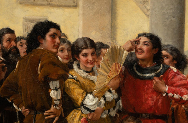 “The Taming of the Shrew” by Frank William Warwick Topham, England, 1879.