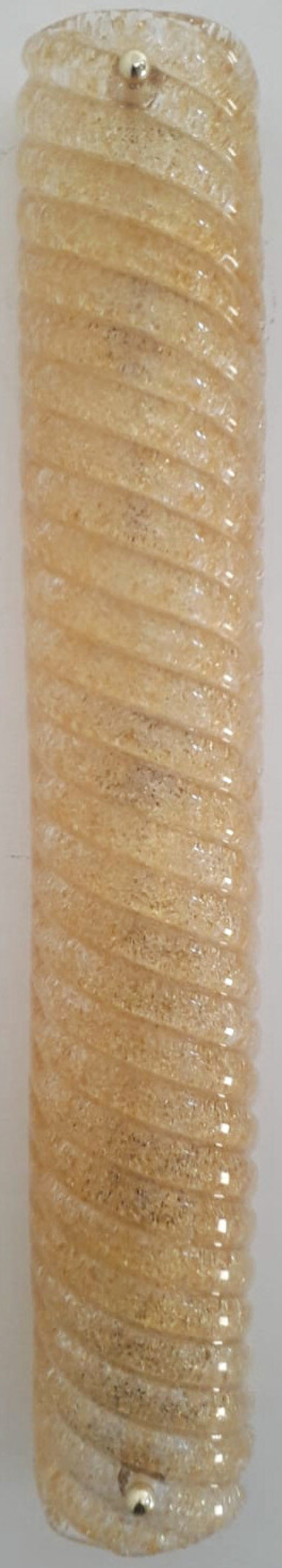 Set of Six Canale Sconces by Barovier e Toso. Italy, 1960's.