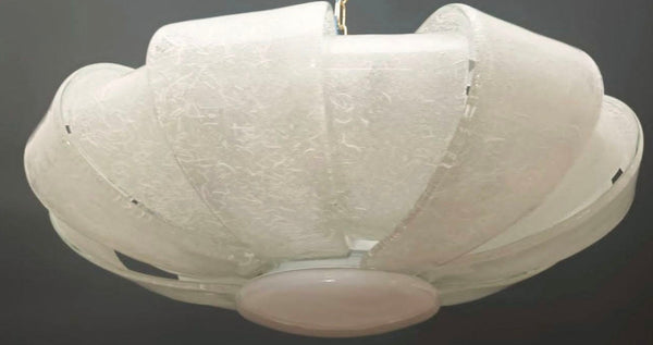 Vintage Murano Graniglia Glass Flush Mount by Aureliano Toso. Italy, 1960's.