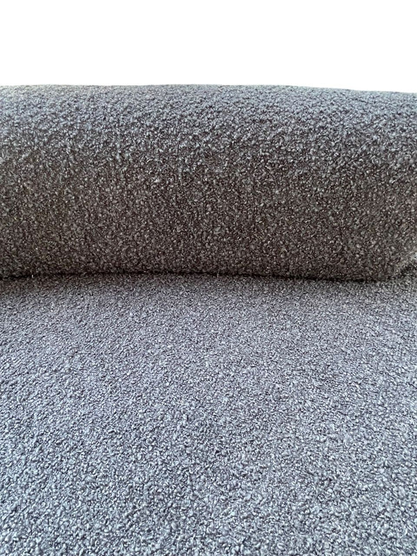 Vladimir Kagan Serpentine Sofa in Charcoal Black Fabric, U.S.A. 1970's.