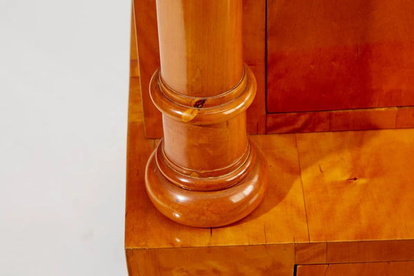 19th Century Biedermeier Secretary Desk in Maple Burl