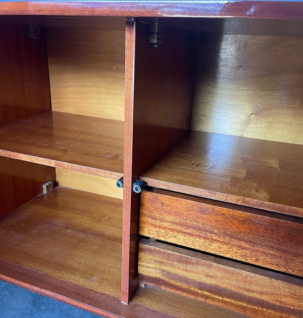 Beautiful Newly Refinished French Mahogany Sideboard/Credenza, Circa 1960's.