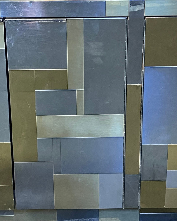 Signed Paul Evans for Directional 'Cityscape' PE 200 Sideboard, Circa 1975.