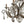 Load image into Gallery viewer, Pair of French Silver Leaf Wrought Iron Chandeliers w/ Rock Crystal–20th Century